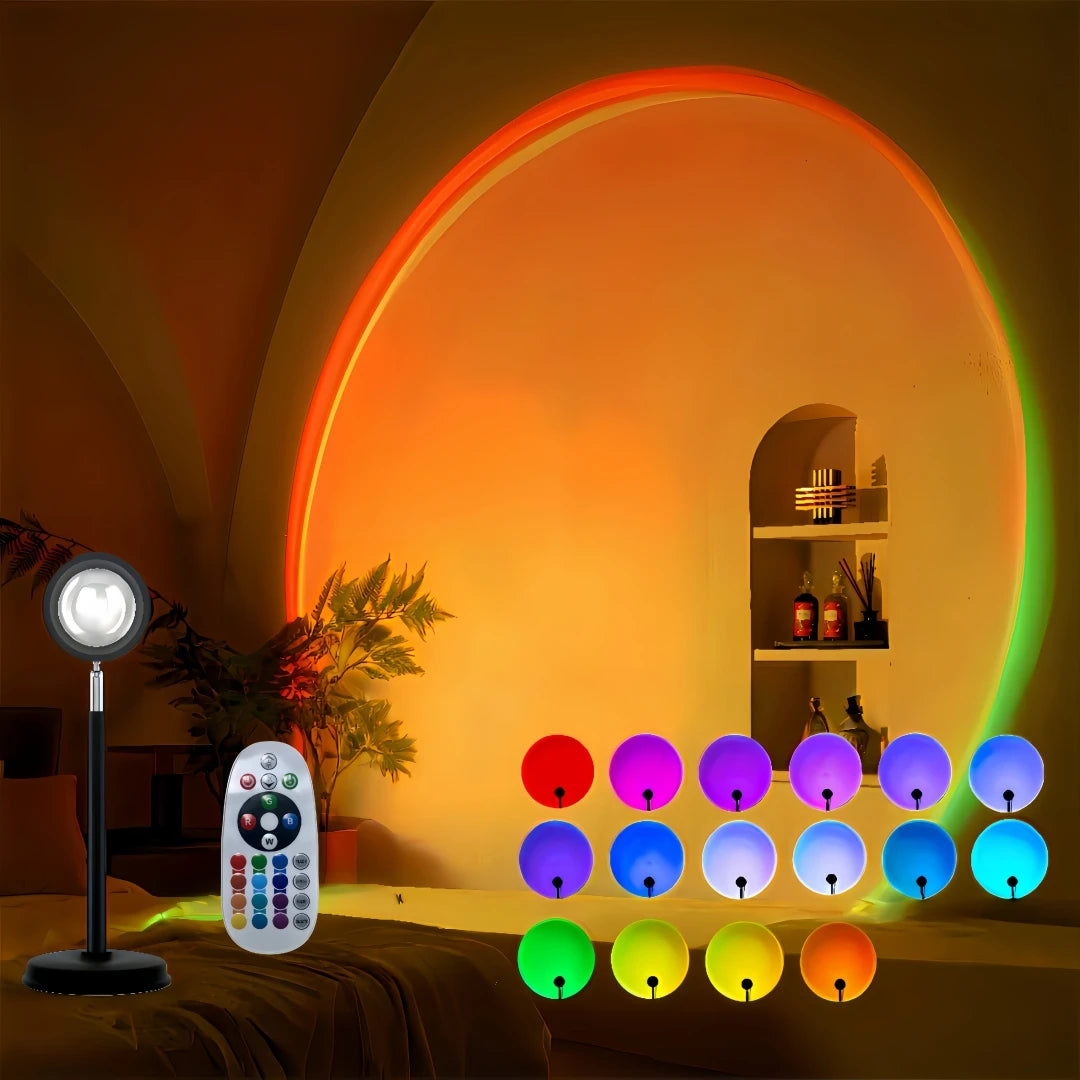 16-Color Sunset Lamp with Remote