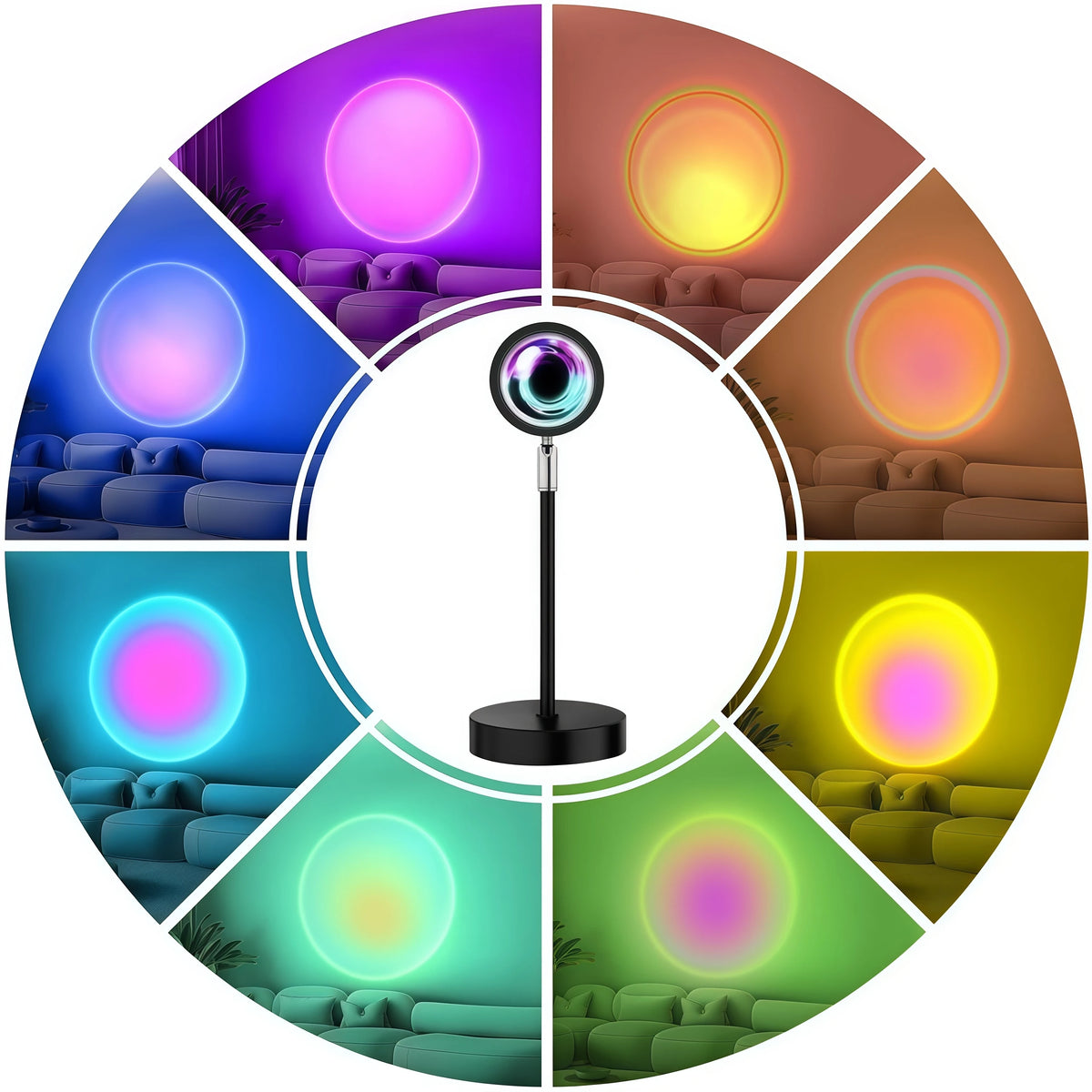 16-Color Sunset Lamp with Remote