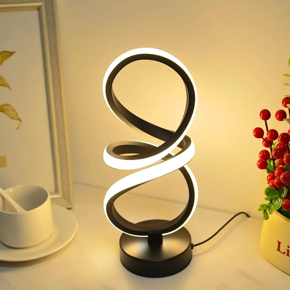 Retro Spiral Dimmable Desk Lamp