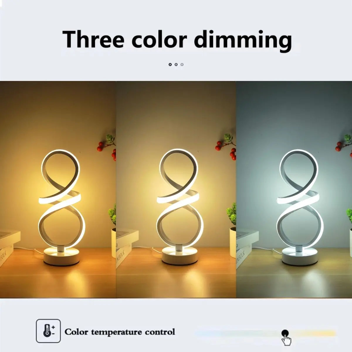 Retro Spiral Dimmable Desk Lamp