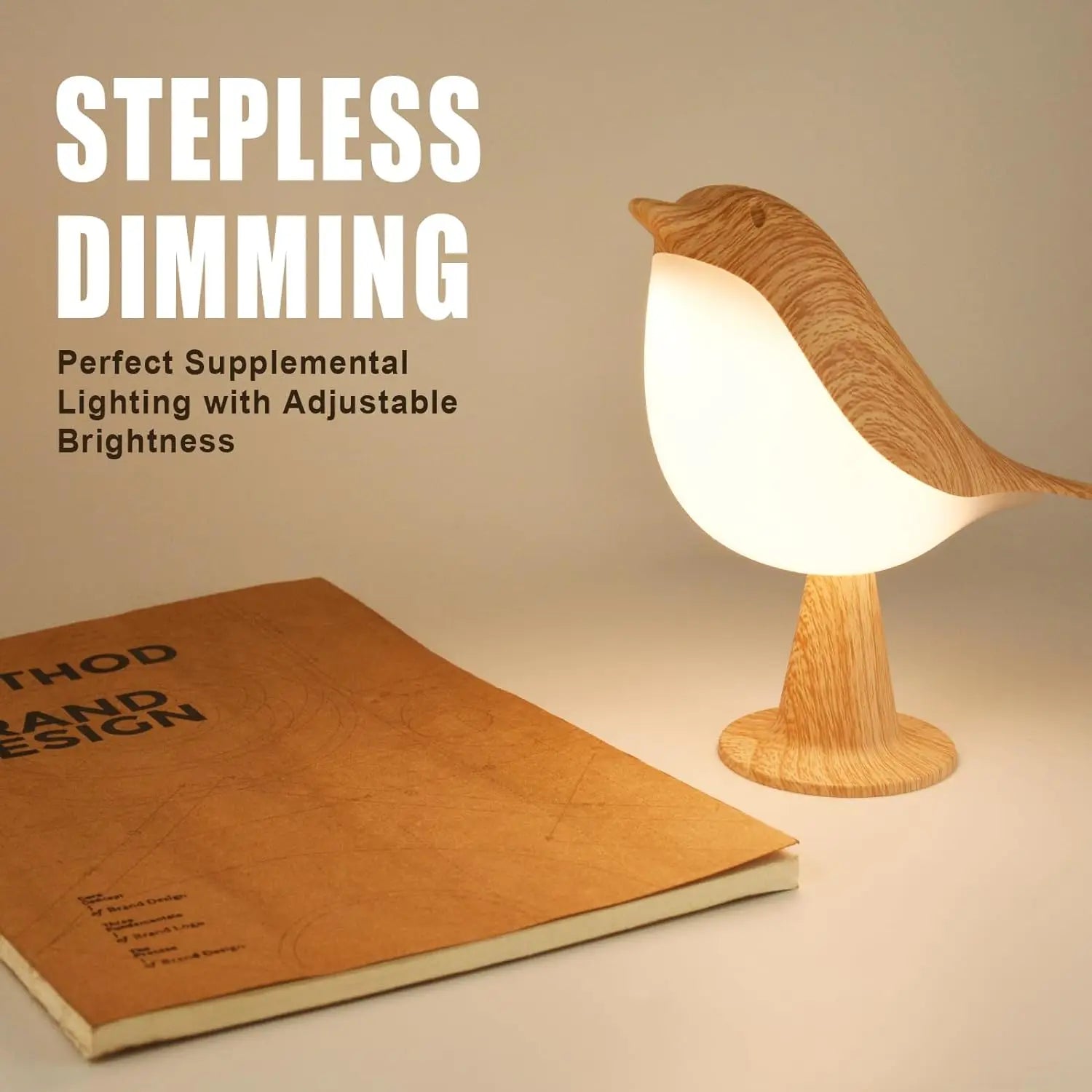 Dimmable Touch-Control Bird Lamp