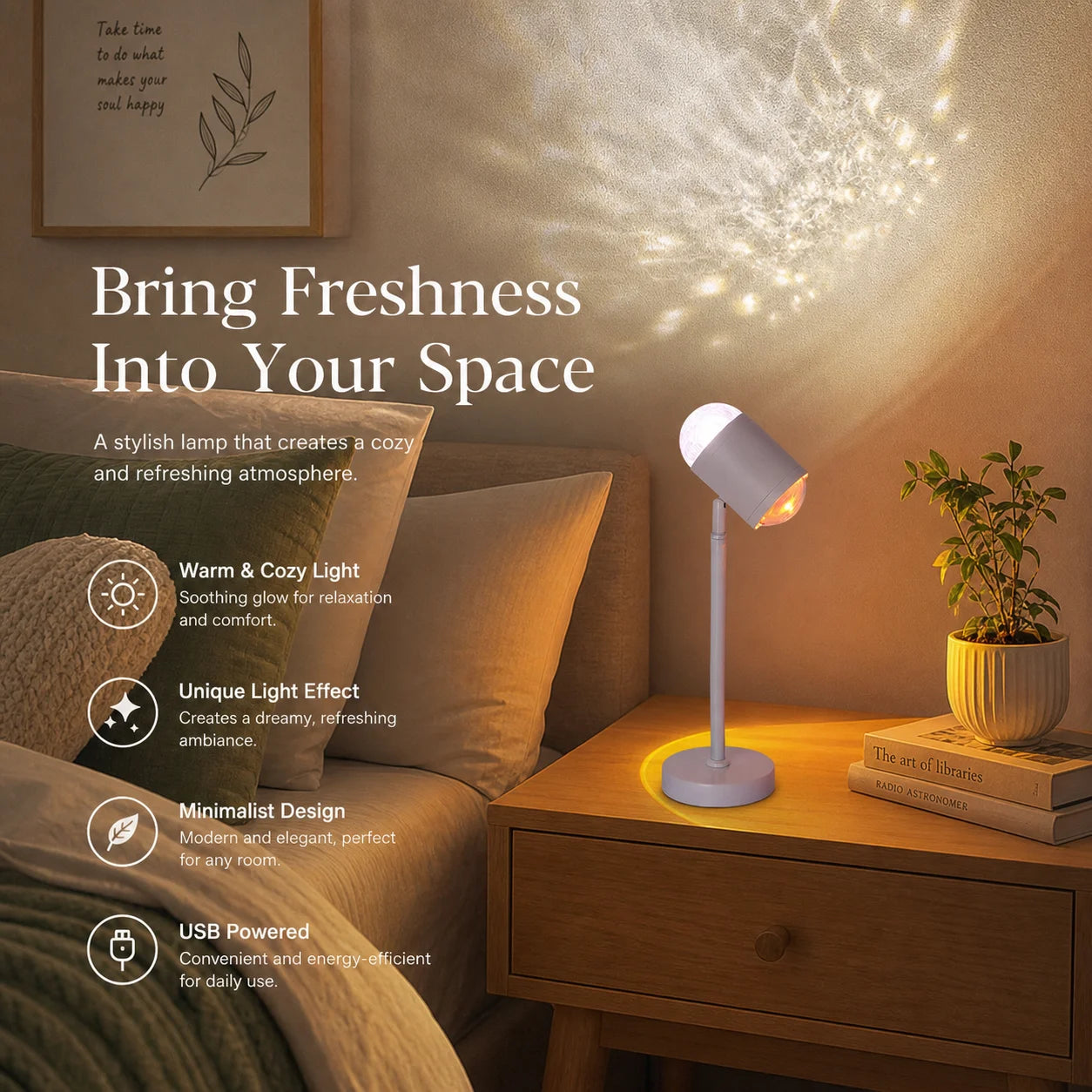 Sunset Water Ripple Ambient Lamp