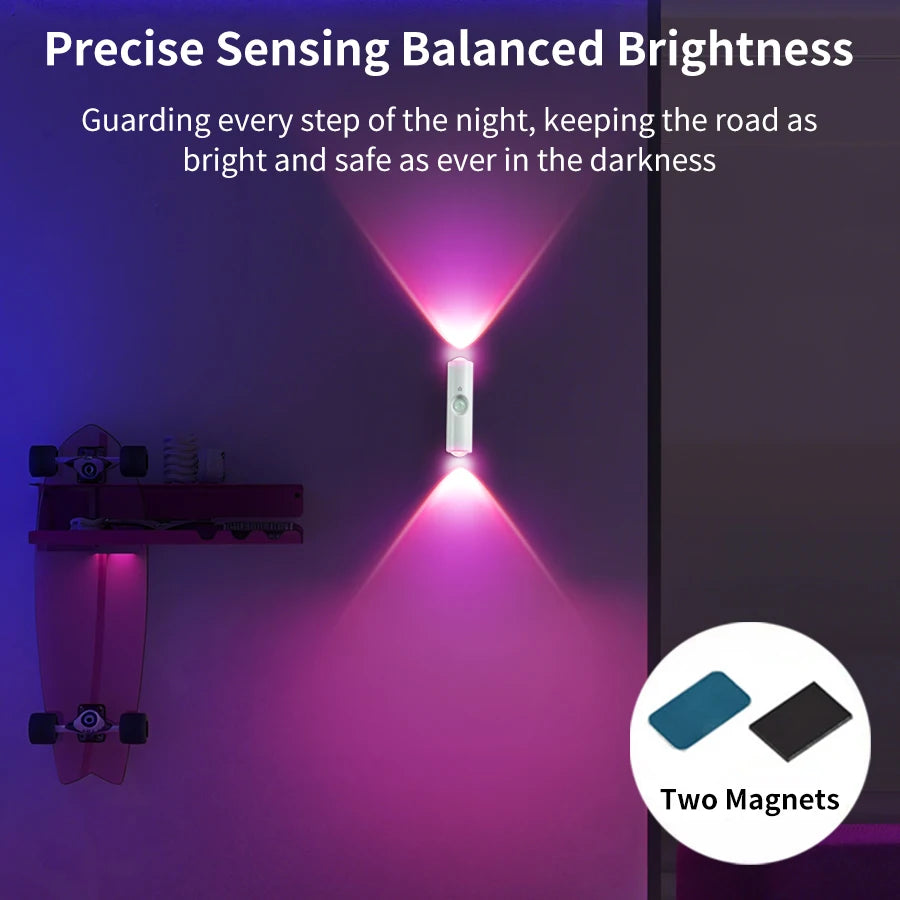RGB Gradient Motion Sensor Wall Light