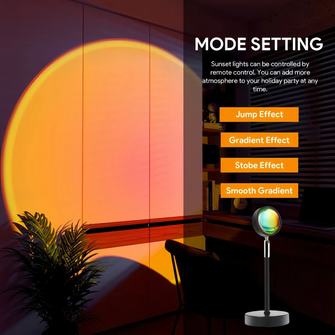 16-Color Sunset Lamp with Remote
