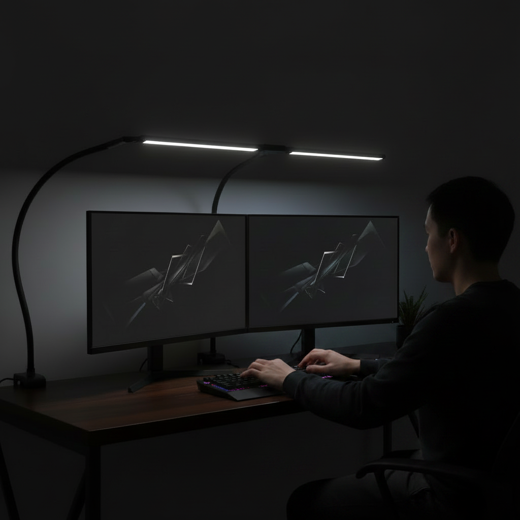Dual-Head Clamp Lamp